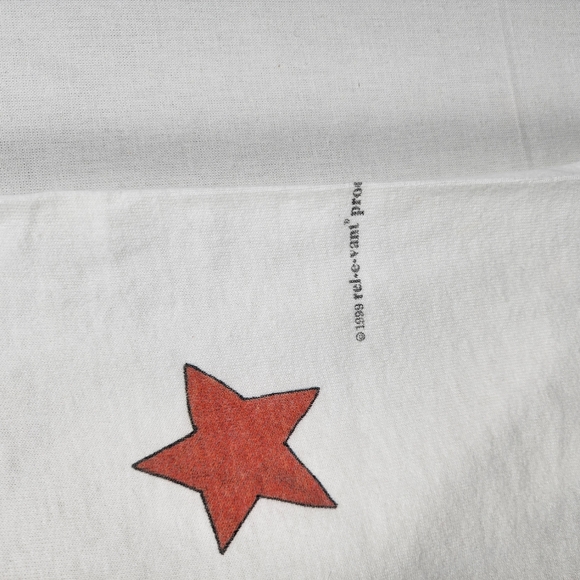 1998 Rel-e-Vant America Apple Pie Baseball Hotdog Shirt with Stars Large Vintage - Picture 6 of 6